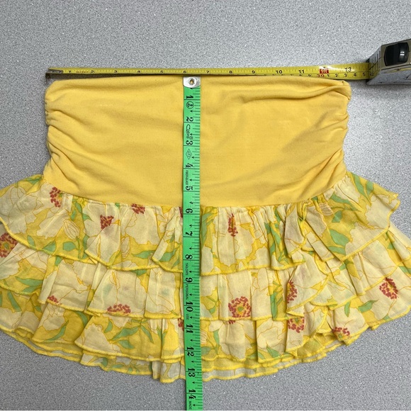 Vintage Y2K Abercrombie & Fitch 2000s Ruffle Layered Mini Micro Skirt - Picture 7 of 7
